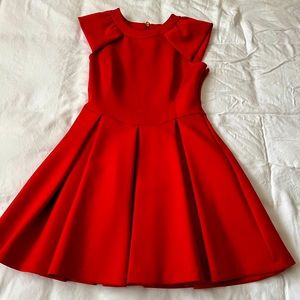 Ted Baker red scuba dress - size 3